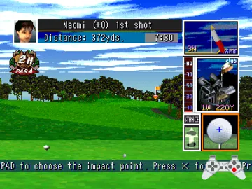 Tecmo World Golf - Japan (US) screen shot game playing